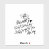 Goedemorgen Sticker (Vel)