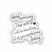 Goedemorgen Sticker (Voorkant)