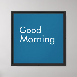 Goedemorgen Stretched Canvas Print