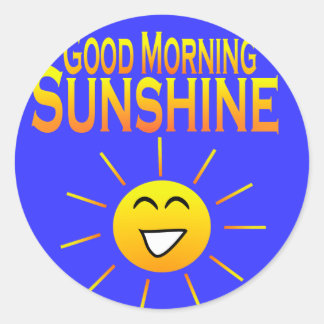 Goedemorgen Sunshine! Ronde Sticker