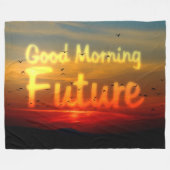 GOEDEMORGEN TOEKOMST FLEECE DEKEN (Voorkant (Horizontaal))