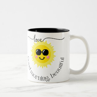 goedemorgen tweekleurige koffiemok