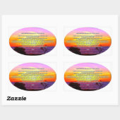 Goedemorgen vader gebed rechthoekige sticker (Vel)