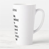 Goedemorgen van GOD (personaliseren) Latte Mok (Rechts)