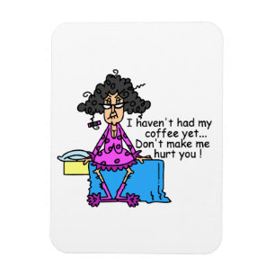 Goedemorgen voor koffie-Humor Magneet