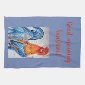 Goedemorgen Waterverf Red Rooster Kitchen Towel Theedoek (Horizontaal)