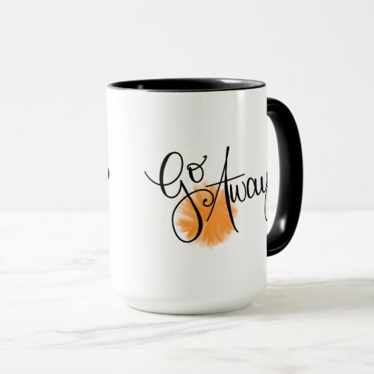 Goedemorgen weg 15 oz Mok (Voorkant rechts)