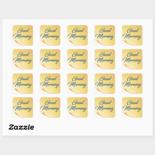 Goedemorgen Yellow Note Sticker (Vel)