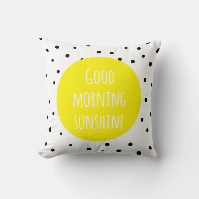 Goedemorgen zon | Polka Dots Pillow Kussen (Voorkant)