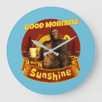 Goedemorgen Zonneschijn Bigfoot Koffie Humor Kunst