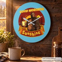 Goedemorgen Zonneschijn Bigfoot Koffie Humor Kunst
