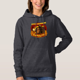 Goedemorgen Zonneschijn Bigfoot Koffie Humor Kunst Hoodie