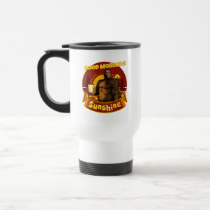 Goedemorgen Zonneschijn Bigfoot Koffie Humor Kunst Reisbeker