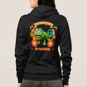 Goedemorgen zonneschijn Funny Chameleon Hoodie