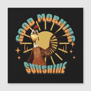 Goedemorgen Zonneschijn Grappige Haan