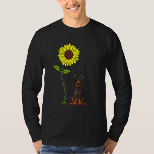 Goedemorgen Zonneschijn Liefde Mijn Dobermann Pins T-shirt