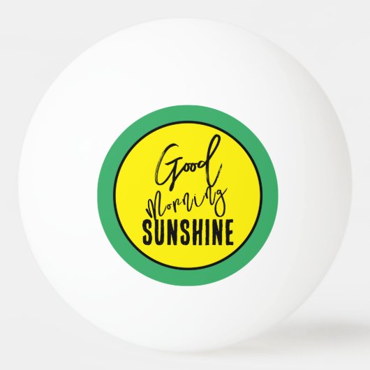 Goedemorgen zonneschijn pingpongballen (Voorkant)