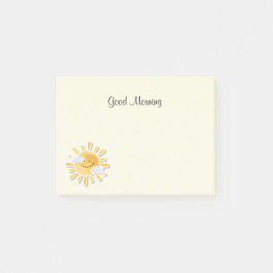 Goedemorgen, zonneschijn post-it® notes