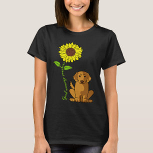 Goedemorgen Zonneschijn Retriever Gouden Zonnebloe T-shirt