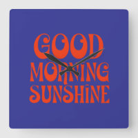 Goedemorgen Zonneschijn Retro Decor Print