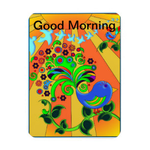 Goedemorgen, zonsopgang, vogel magneet