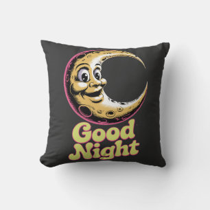Goedenacht Retro Moon Kussen