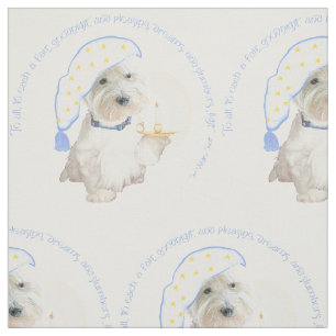 Goedenacht Westie Stof