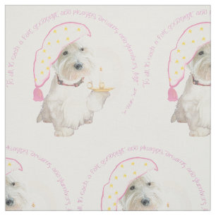 Goedenacht Westie Stof