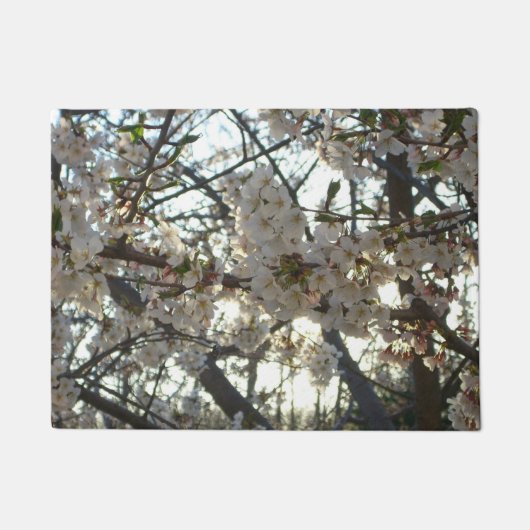 Goedenavond Cherry Blossom II Spring Sunset Deurmat (Voorkant)