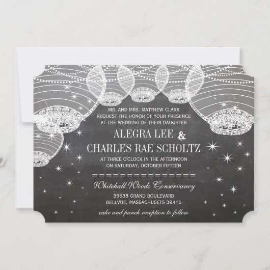 Goedenavond kartonnen lantaarn onder de sterren kaart (Voorkant)