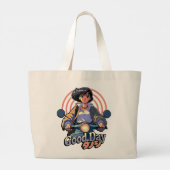 Goedendag renner grote tote bag (Achterkant)