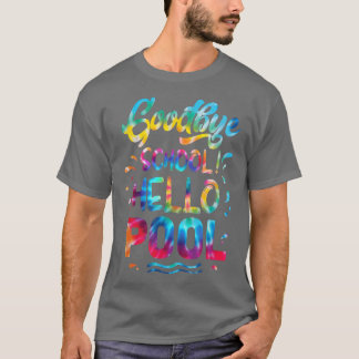 Goedendag school Hallo school laatste dag schoolto T-shirt