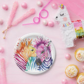 Goederen van de Rainbow Papieren Bordje (Feest)