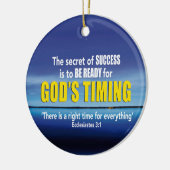 GOEDERENTIMING Christelijk Keramisch Ornament (Links)