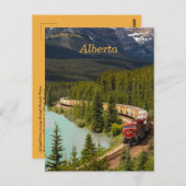 Goederentrein door morants Curve Alberta Briefkaart (Voorkant / Achterkant)