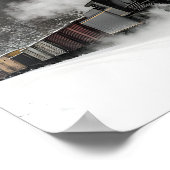 Goederentrein met stoomlocomotief Poster (Hoek)