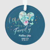 Goedgekeurd / Aankondiging van geboorte keramisch  Ornament (achterkant)