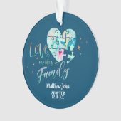 Goedgekeurd / Aankondiging van geboorte keramisch  Ornament (voorkant)