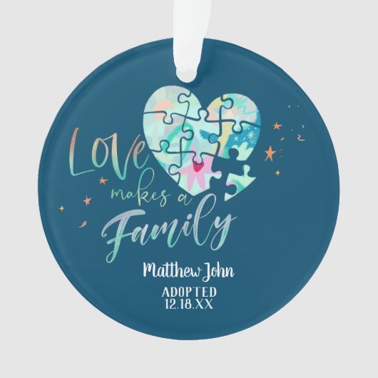 Goedgekeurd / Aankondiging van geboorte keramisch  Ornament (voorkant)