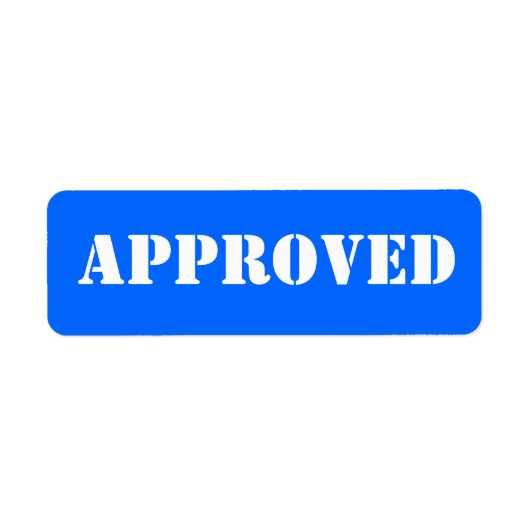 GOEDGEKEURD ETIKET (Voorkant)