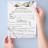 Goedgekeurd formulier flyer (Hand)