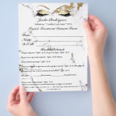 Goedgekeurd formulier flyer (Hand)