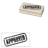 goedgekeurd kunststempel 	rubberstempel (Gestempeld)