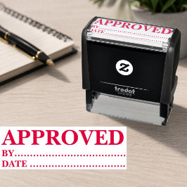 Goedgekeurd met datumstempel zelfinkend kantoor ru zelfinktende stempel