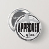 Goedgekeurd met GOD-toets Ronde Button 5,7 Cm (Voorkant /achterkant)