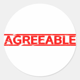 Goedgekeurd stempel ronde sticker