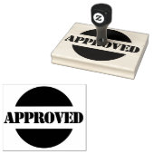 Goedgekeurde grote houten aangepaste rubberen stem 	rubberstempel (Gestempeld)