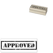 Goedgekeurde rubberen stempel (Gestempeld)