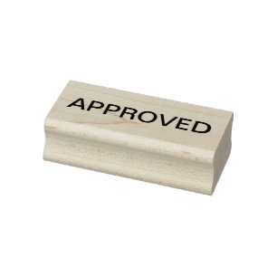 Goedgekeurde rubberstempel, goedgekeurd stempel, l rubberstempel