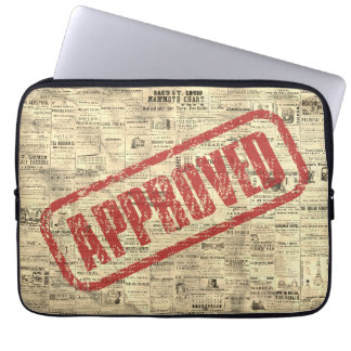 Goedgekeurde Vintage Kranten Laptophoes Laptop Sleeve